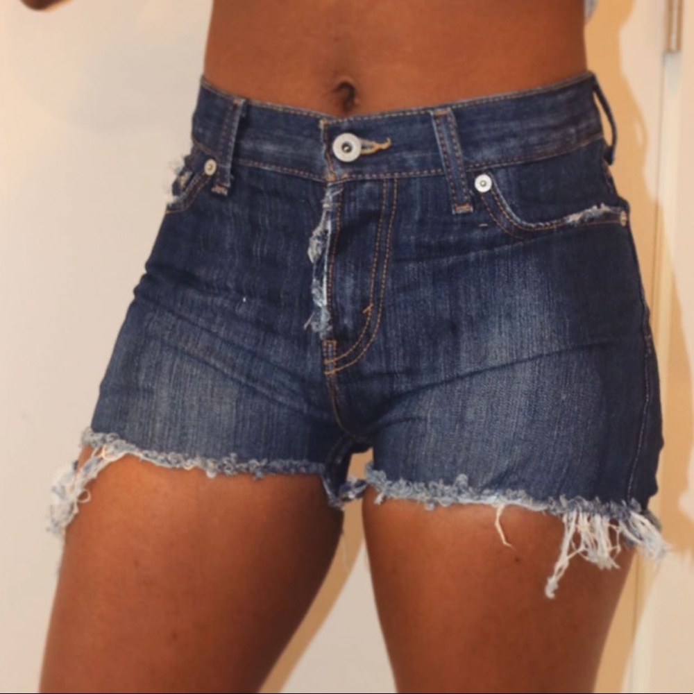 Custom Distressed Levi Shorts - image 2